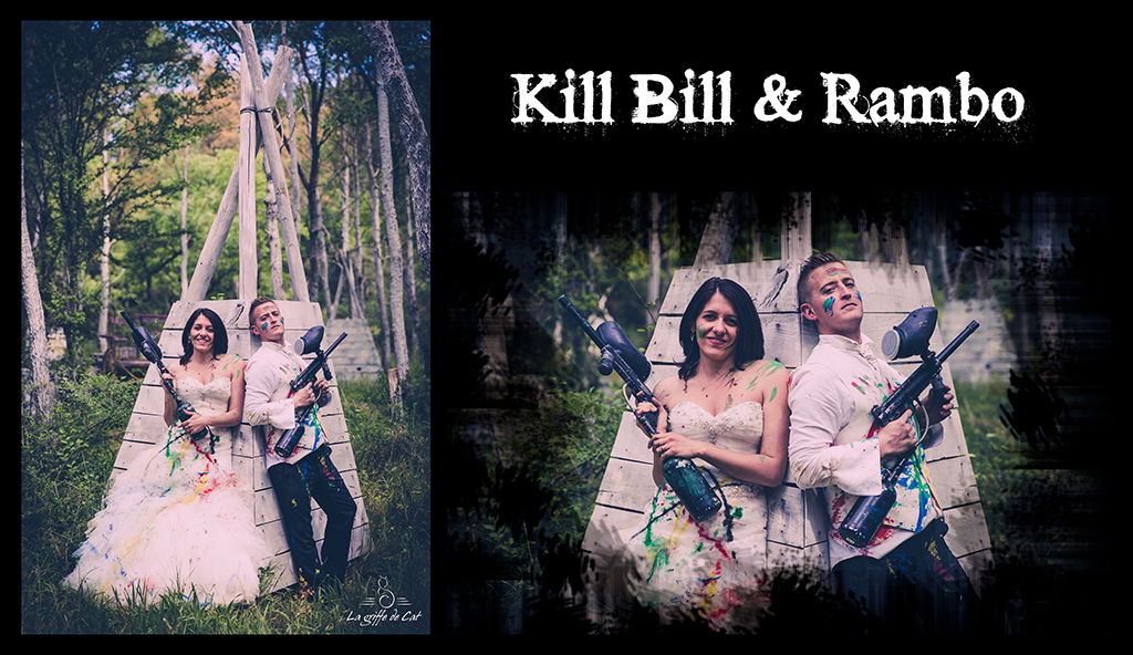 Kill Bill & Rambo Trash the dress