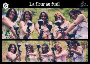 Trash the dress paintball équipe femmes