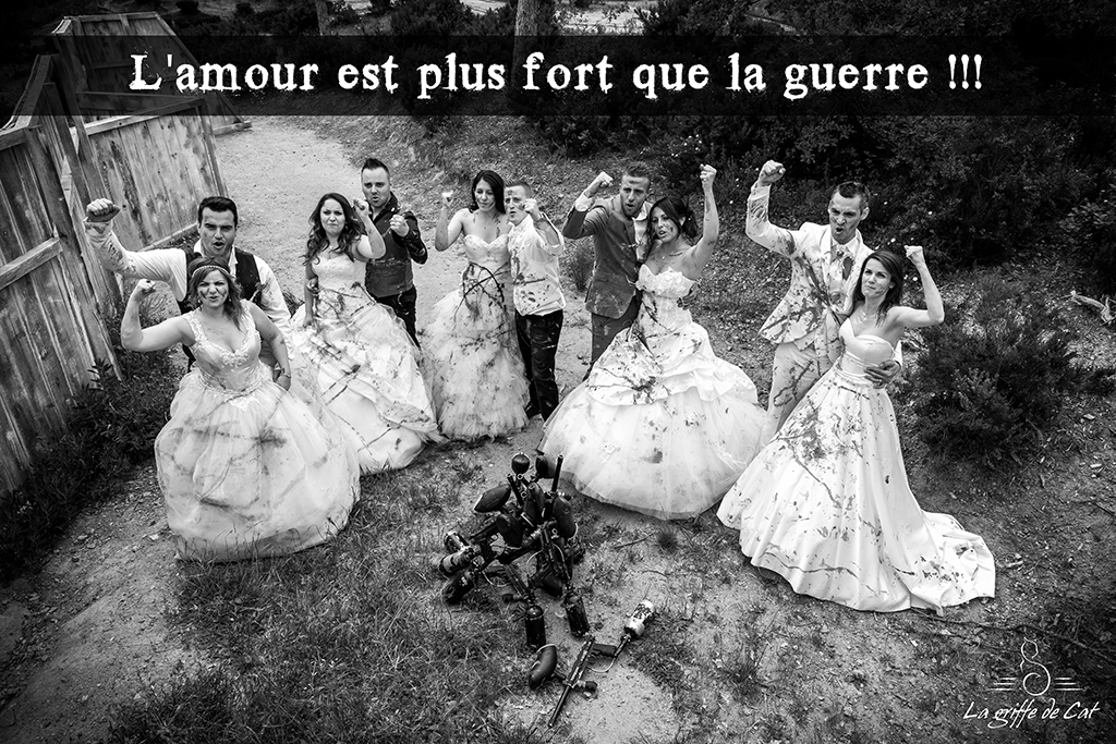 Fin du trash the dress collectif paintball