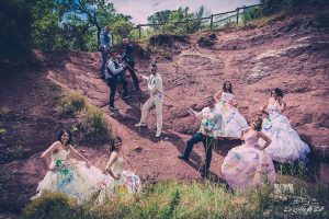 Azur Paint Ball Vidauban trash the dress